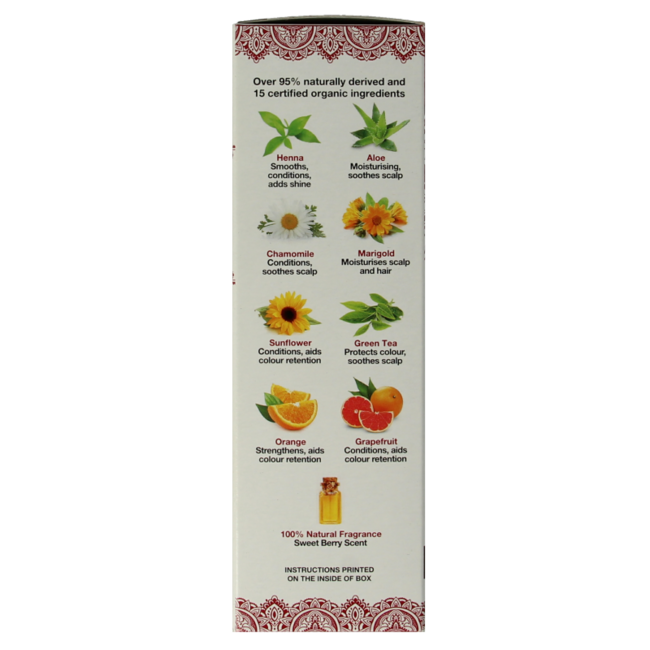 Tints Of Nature Henna cream mahogany red semi permanent 70 Milliliter