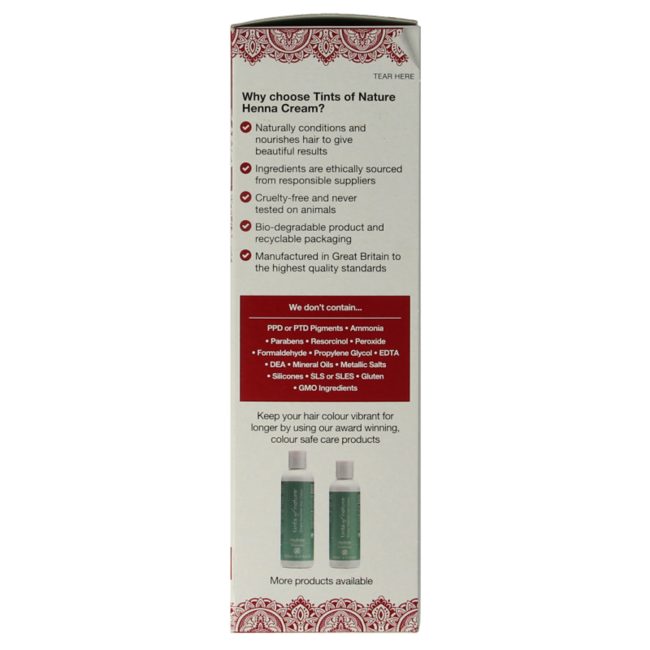 Tints Of Nature Henna Cream Rot semipermanent 70 Milliliter