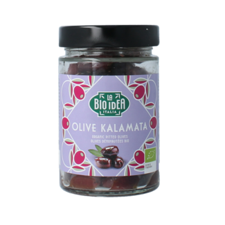 Bioidea Oliven schwarz Kalamata entsteint bio 180 Gramm
