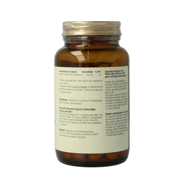 Calcio natural puro 60 cápsulas vegetales