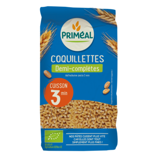 Primeal Primeal Codos semi-integrales de cocción rápida 3 minutos bio 500 gramos
