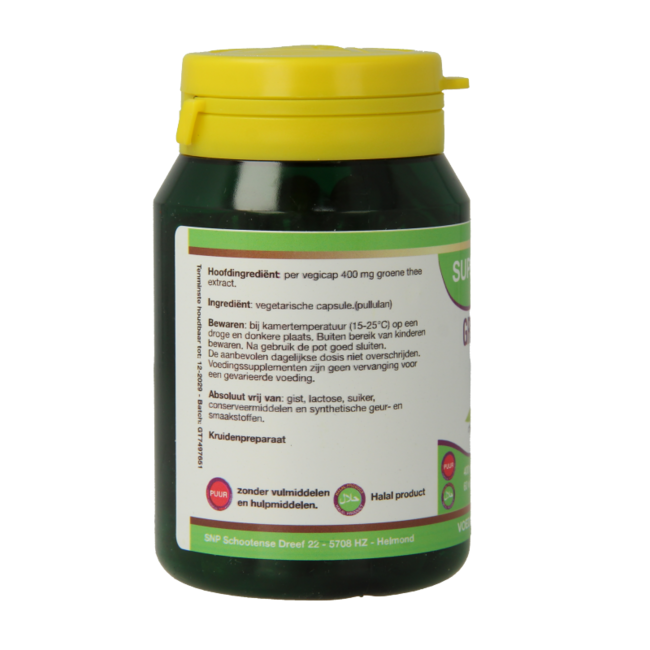 SNP Té verde 400 mg puro 60 Cápsulas vegetarianas