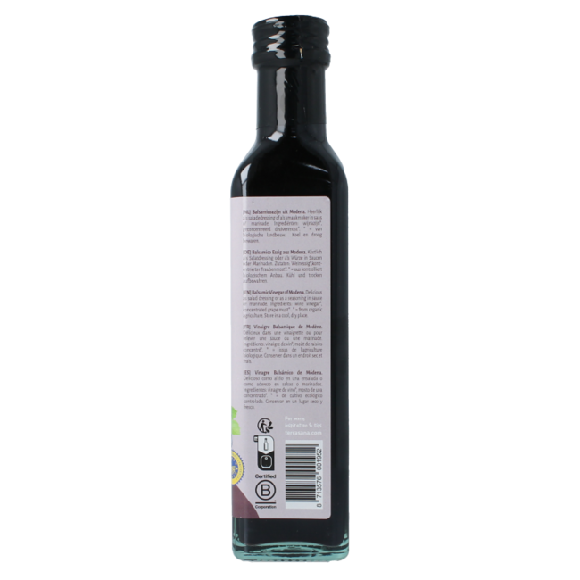 Aceto balsamico di modena bio 250 millilitres