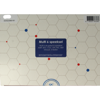 Testjezelf.nu Testjezelf.nu Multidrugtest 6 kit de saliva 4 unidades