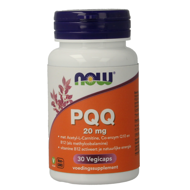 NOW PQQ Energy 20 mg - Supporto Energetico Naturale Vegano