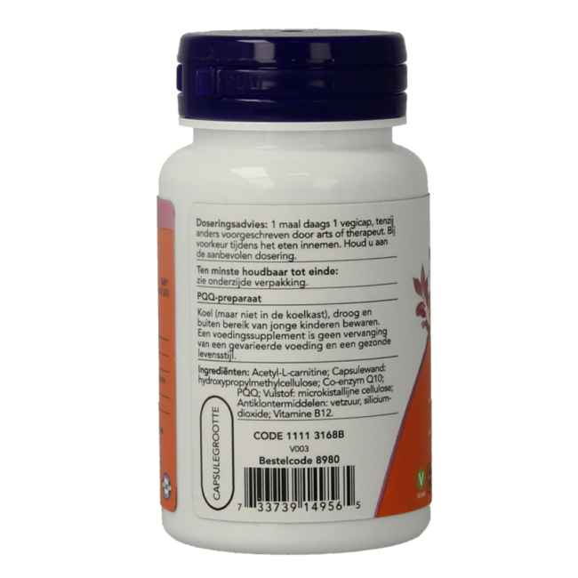 PQQ Energy 20 mg 30 Vegetarian capsules