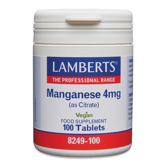 Lamberts Manganeso (manganese) 4 mg 100 comprimidos