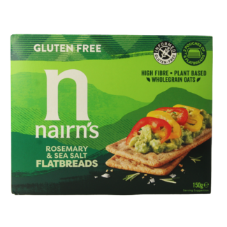Nairns Pan plano de romero y sal marina 150 Gramos