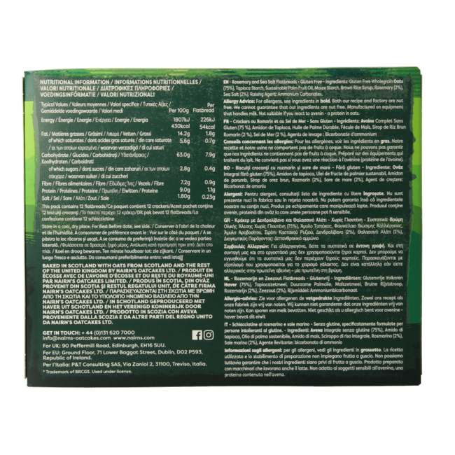 Pain plat romarin et sel de mer 150 g