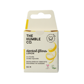 The Humble Co Dental floss lemon 50 meter 1 Stuks