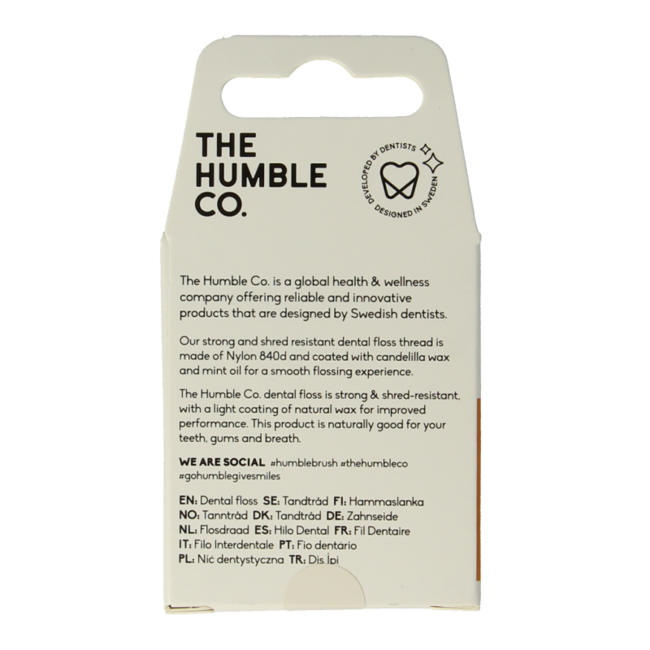 The Humble Co Dental floss cinnamon 50 meter 1 Stuks