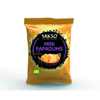Yakso Yakso Mini papadums organic 75 Gram