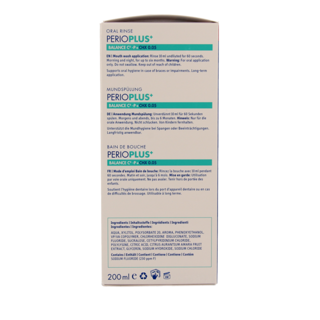 Curaprox Perio plus balance CHX 0,05 200 mililitros