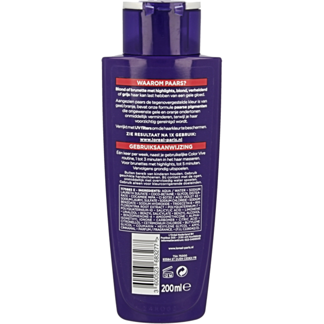 Elvive Shampooing Color Vive Purple 200 ml