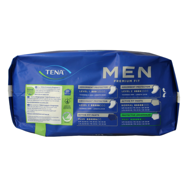 TENA Men Premium Fit Size M, 12 Pack