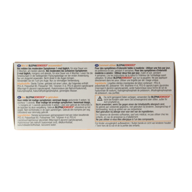 Salviette Detergenti Blephademodex 30 Pezzi