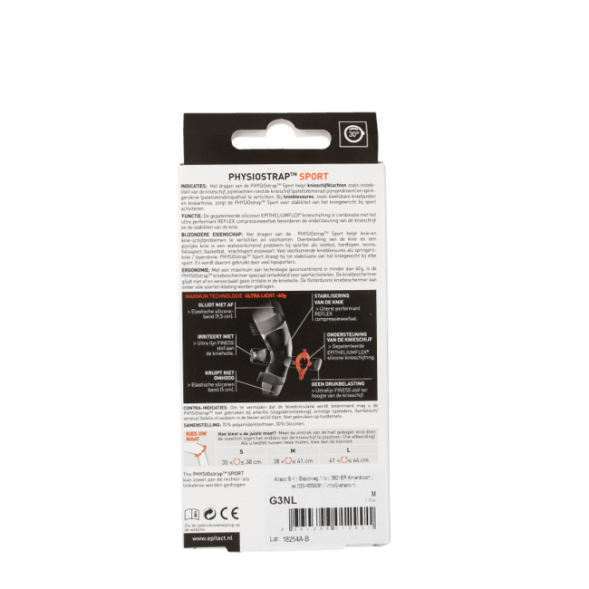Epitact Rodillera physiostrap sport talla M 1 unidad