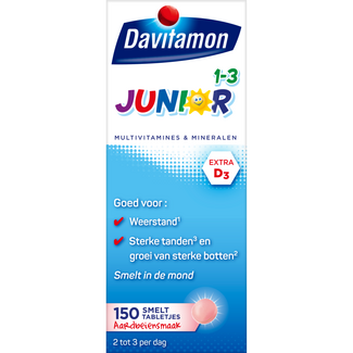 Davitamon Junior 1-3 Schmelztabletten Erdbeere 150 Tabletten