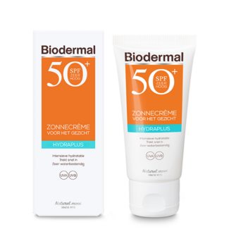 Biodermal Biodermal Sun cream face hydraplus SPF50 50 Millilitre