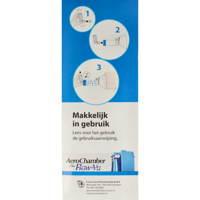 Aerochamber plus flower VU+ mascarilla para adultos 1 unidad
