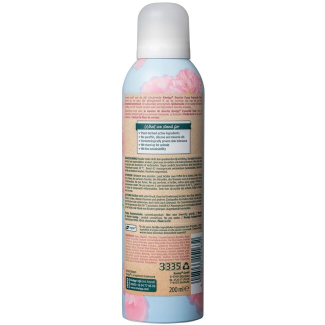 Kneipp Mousse de douche Favourite Time fleur de cerisier germe de riz 200 Millilitres