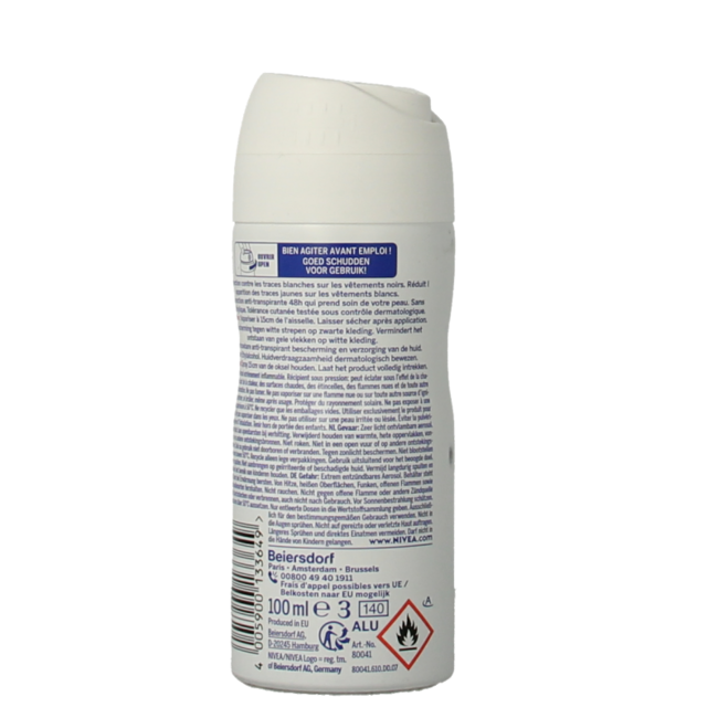 Nivea Desodorante black & white clear spray 100 mililitros