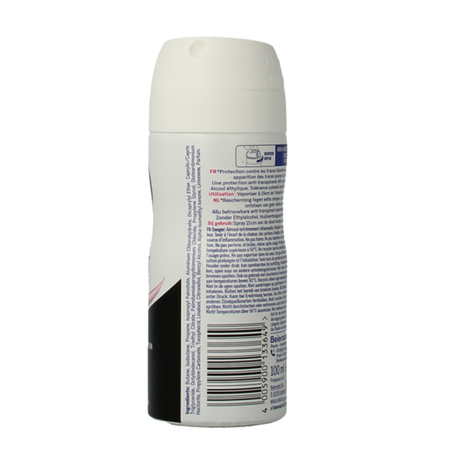 Nivea Desodorante black & white clear spray 100 mililitros