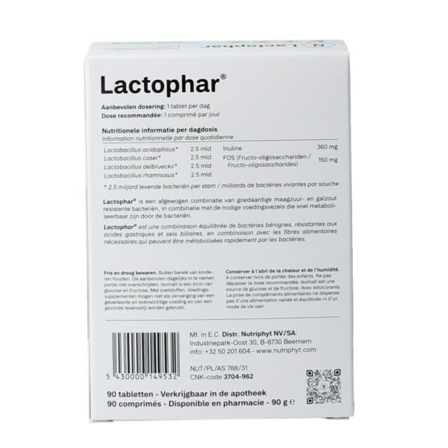 Nutriphyt Lactophar 90 Compresse
