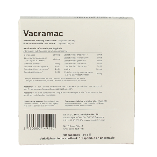 Vacramac 90 Cápsulas