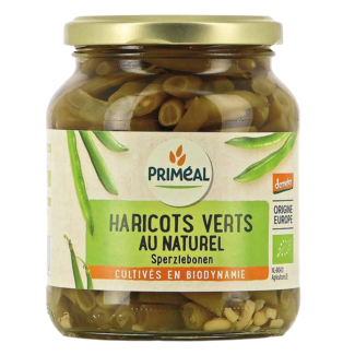 Primeal Primeal Haricots verts green beans Demeter organic 340 Gram