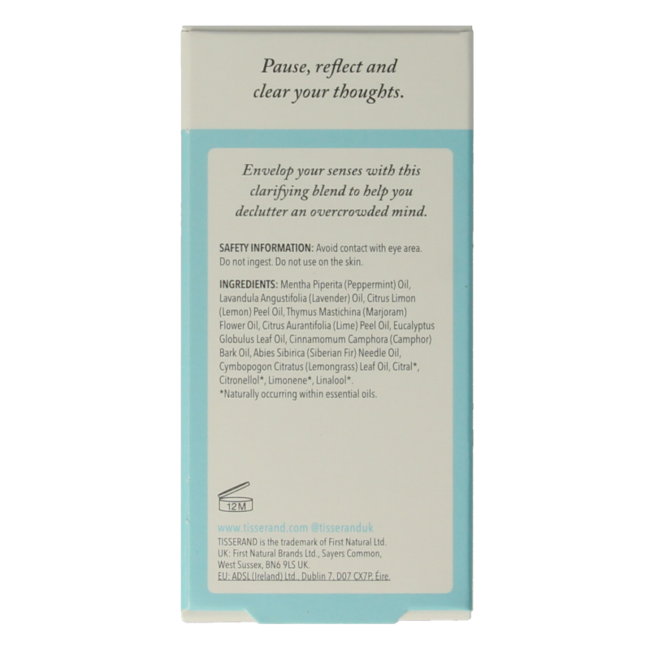 Tisserand Huile pour diffuseur Mind Clear 9 ml