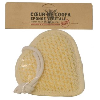 Aleppo Soap Co Spugna Naturale Loofa a Cuore Aleppo Soap Co - 1 Pezzo