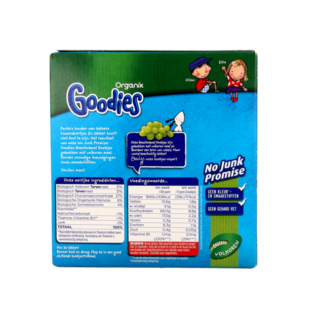 Galletas de animales de granja 1+ año bio 100 gramos