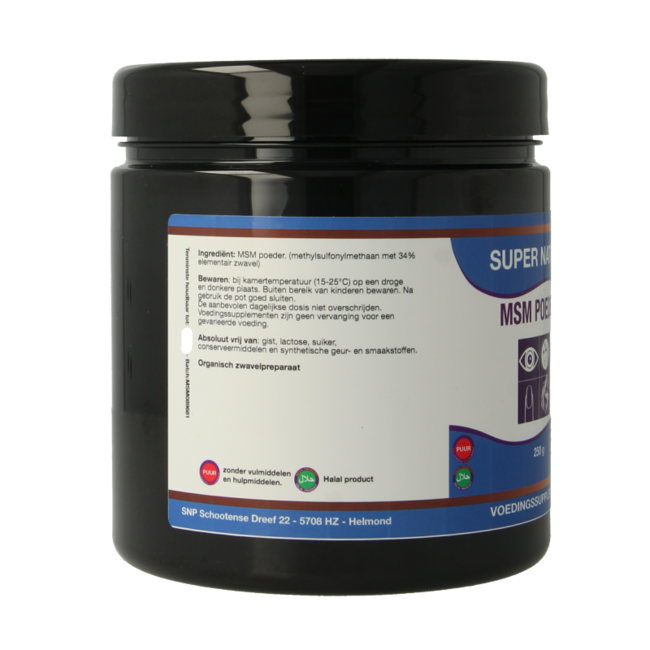 SNP Polvo de azufre MSM 250 gramos