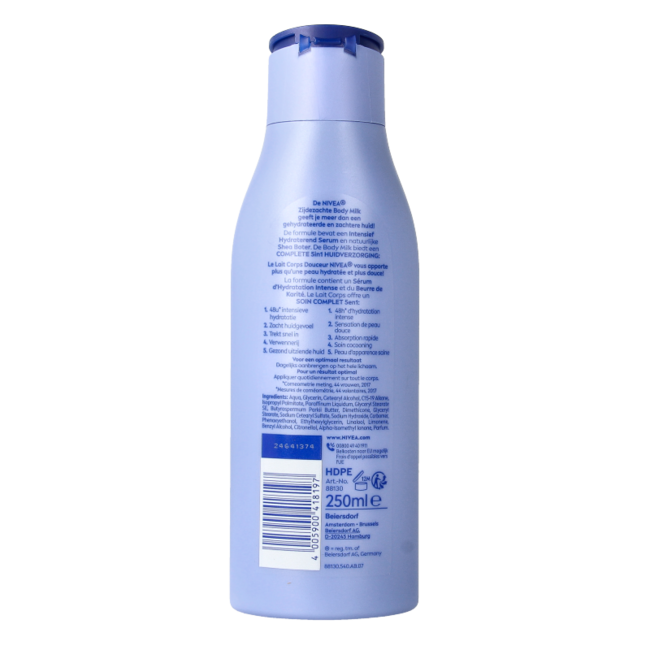 Nivea Body Milk seidig zart 250 Milliliter
