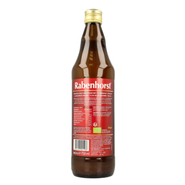 Rabenhorst Ginger mix organic 750 Millilitres