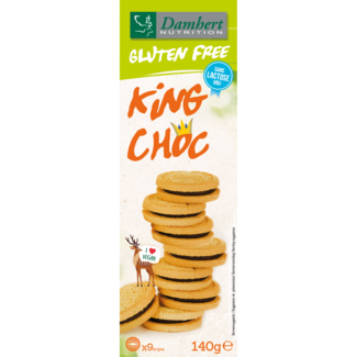 Damhert Damhert King galletas de chocolate sin lactosa 140 gramos