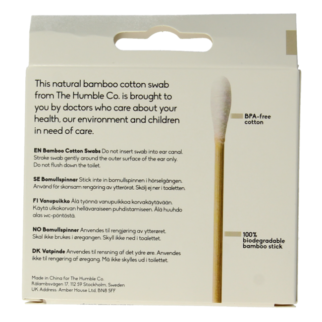 Wattenstaafjes bamboe wit 100 Stuks