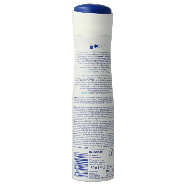 Nivea Desodorante fresh comfort spray 150 mililitros