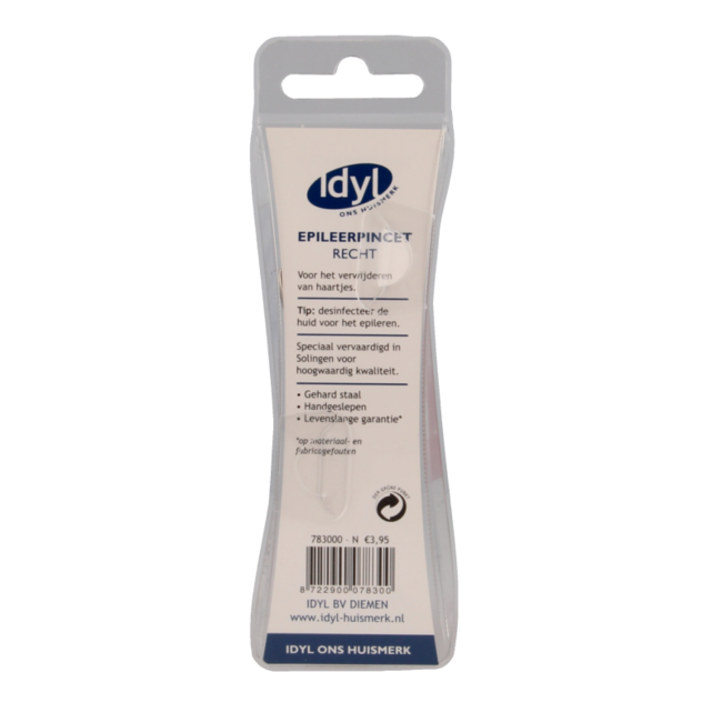 Idyl Pince à épiler droite 1 pièce