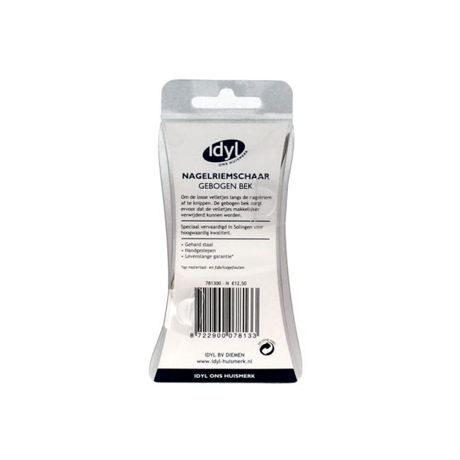 Idyl Ciseaux à cuticules courbés 1 pièce