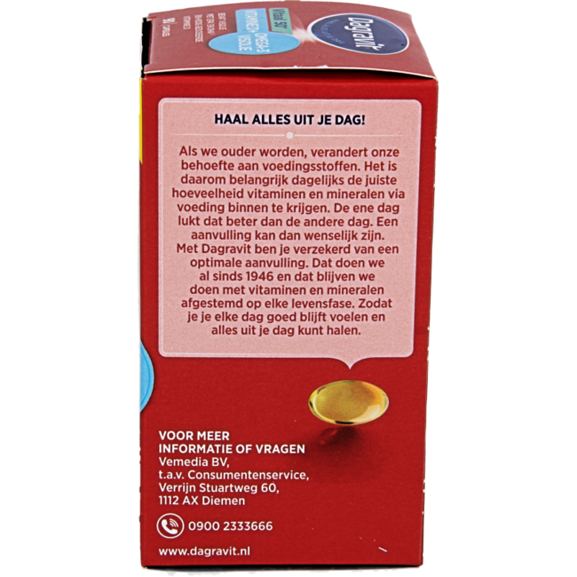 Vital 50+ omega/vitamin D 90 Capsules