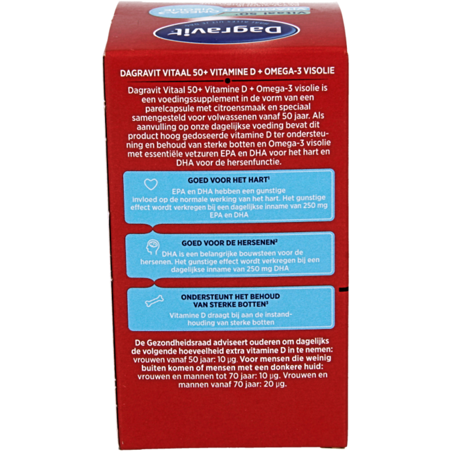 Vitaal 50+ oméga/vitamine D 90 gélules