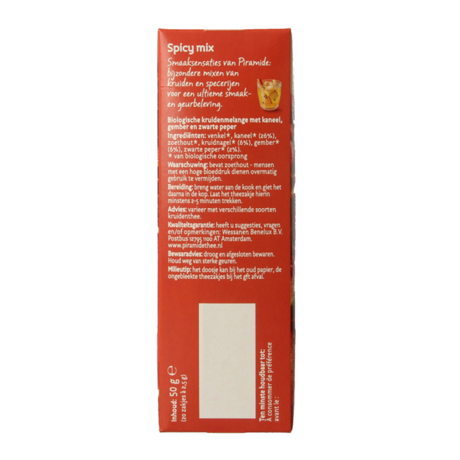 Piramide Spicy té eco bio 20 bolsitas