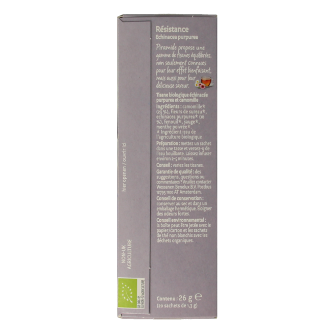 Té de resistencia eko bio 20 bolsitas