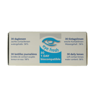 Eyefresh Eyefresh Daglenzen -1.25 30 Stuks