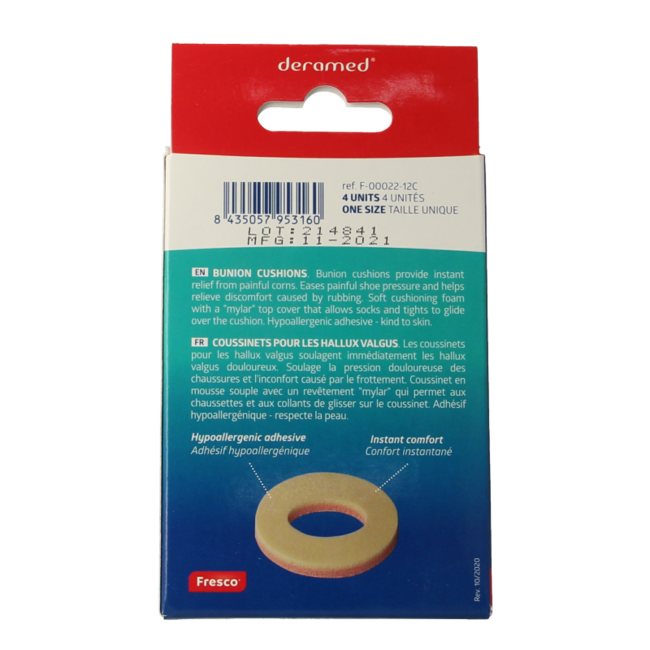 Deramed Hühneraugen-Druckschutzring 3 mm, 4 Stück