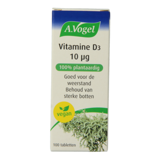 A Vogel A.Vogel Vitamin D3 10µg 100 Tablets