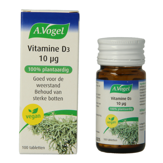 A.Vogel Vitamin D3 10µg 100 Tablets