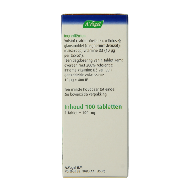 A Vogel Vitamin D3 10ug 100 Tablets